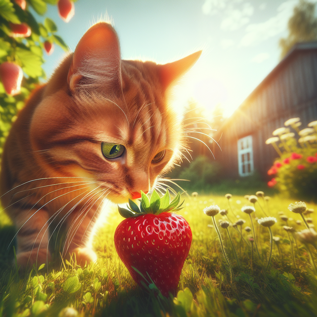 can cats have strawberries​