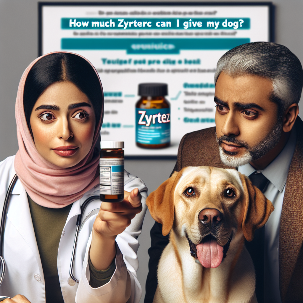 How much Zyrtec can I give my dog​?